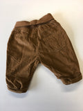 Next Tan Brown Soft Needlecord Stretch Waist Trousers - Boys 0-3m