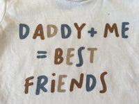 Matalan Daddy + Me Best Friends White T-Shirt - Unisex Newborn