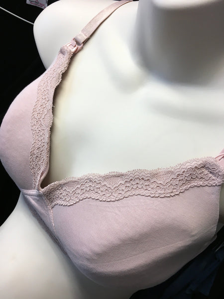 H&M Soft Pink Non-Wired Lace Maternity & Nursing Bra - Size UK 36C – Growth  Spurtz