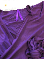 Seraphine Maternity & Nursing Purple Wrap Top - Size Maternity 1 UK 8-10