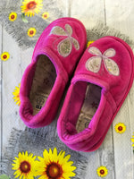 Mothercare Pink Toddler Butterfly Slippers - Girls Size Infant UK 6 EUR 23