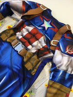 Marvel at George Captain America Blue Boys Fancy Dress Outfit - Boys 5-6yrs