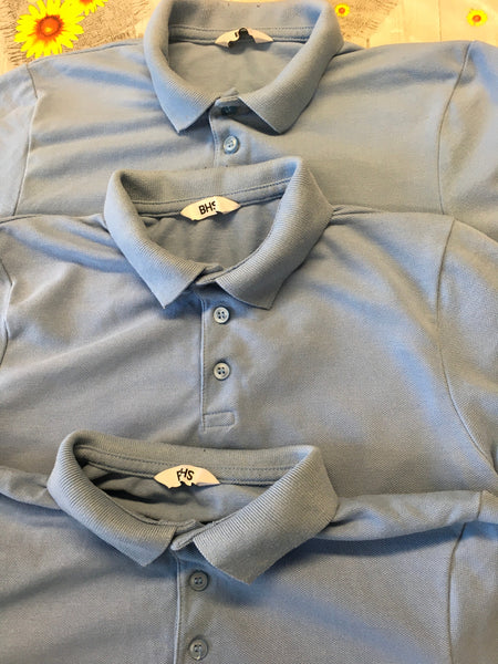 Light blue boys clearance polo