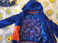 Ted Baker Boys Blue & Orange Lightweight Waterproof Jacket with Hood - Boys 9yrs