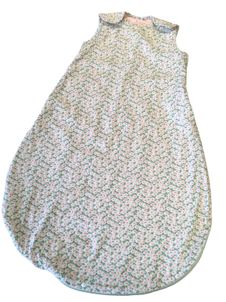 John Lewis Green Daisy Print 1.0 Tog Baby Sleeping Bag - Girls 0-6m