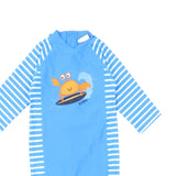 Brand New Jojo Maman Bebe Blue Crab Sun Protection Suit Swim - Unisex 3-4yrs