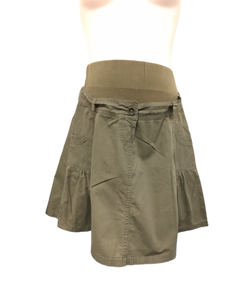 Jojo Maman Bebe Khaki Utility Skirt - Size Maternity UK 12