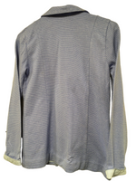Joules Blue/White Pinstripe Soft Jersey Blazer Jacket - Girls 11-12yrs