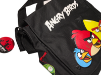 Brand New Angry Birds Black Kids Messenger Shoulder Bag - Unisex Kids