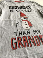 Nutmeg Grey Snowbody is Cooler Than My Grandpa L/S Christmas Top - Unisex 4-5yrs