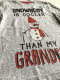 Nutmeg Grey Snowbody is Cooler Than My Grandpa L/S Christmas Top - Unisex 4-5yrs