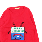 Urban Kids Red Teen Boys/Girls Merry Christmas Jumper - Unisex 13-14yrs