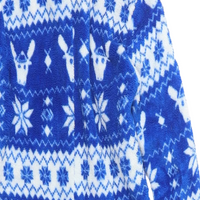 Bluezoo Blue/White Festive Print Christmas Hooded Onesie Pyjamas - Boys 3-4yrs