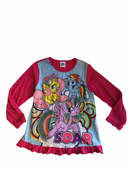 My Little Pony Girls Pink Soar L/S Top - Girls 7-8yrs