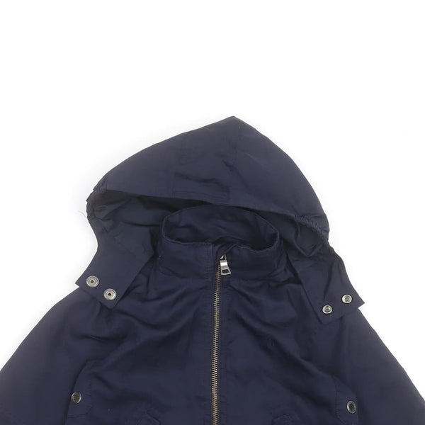 Polo By Ralph Lauren Navy Blue Lightweight Parka Jacket with Hood