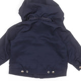 Polo By Ralph Lauren Navy Blue Lightweight Parka Jacket with Hood - Boys 18m