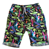 Tu Boys Neon Tropical Print Surf / Beach / Swim Shorts - Boys 9yrs