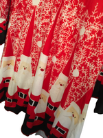 Ladies Red Stretch Bodycon Santa Christmas Dress Fancy Dress Tunic - Adult L