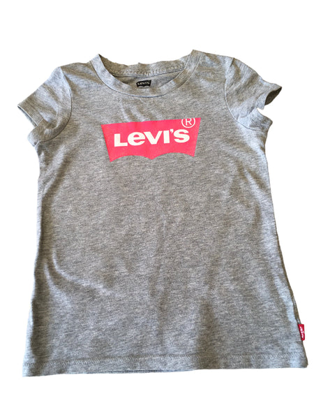 Levi's Girls Grey & Pink T-Shirt - Girls 3-4yrs