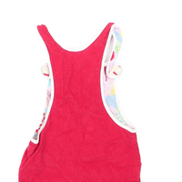 Little Bird Red Babycord Toddler Pinafore Dress - Girls 12-18m