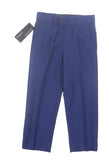 Brand New M&S Autograph Blue Supercrease Smart Suit Trousers - Boys 3-4yrs