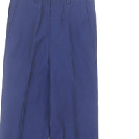 Brand New M&S Autograph Blue Supercrease Smart Suit Trousers - Boys 3-4yrs