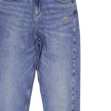 Brand New M&S Girls Blue Stonewash Mom Fit Adjustable Waist Jeans - Girls 13-14yrs