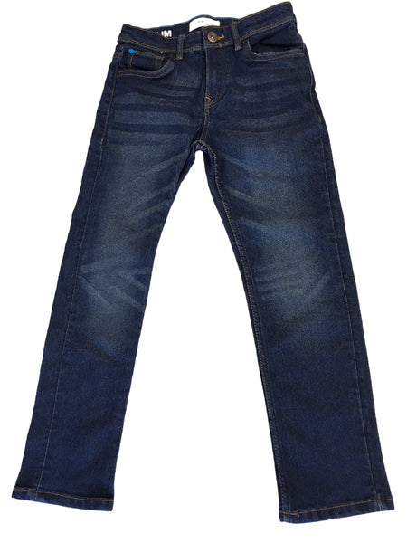 Matalan Premium Denim Collection Slim Dark Blue Jeans - Boys 8yrs