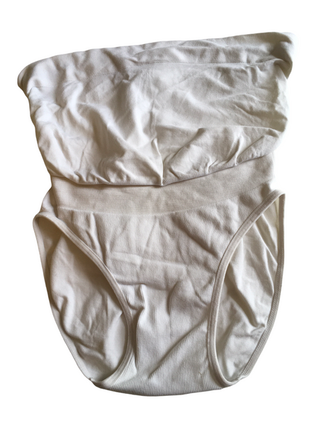 RelaxMaternity White 5100 Over Bump Maternity Briefs - Size