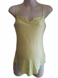 Next Maternity Soft Ribbed Yellow Cami Vest Top - Size Maternity UK 10
