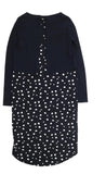 Brand New Mamalicious Arianna Navy Organic Cotton Nursing Dress - Size Maternity M UK 10-12