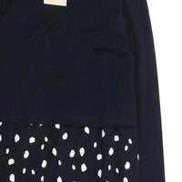 Brand New Mamalicious Arianna Navy Organic Cotton Nursing Dress - Size Maternity M UK 10-12