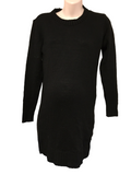 Boohoo Black Knitted Jumper Dress - Size Maternity S UK 8-10