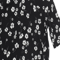 Blooming Marvellous Black & White Floral S/S Stretch T-Shirt Dress - Maternity UK 16
