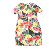 Asos Maternity Multicoloured Floral S/S Shift Bodycon Dress - Size Maternity UK 10