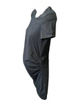 New Look Maternity Plain Black S/S T-Shirt Dress - Size Maternity UK 12