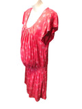 Colline Maternity Red Stretch Jersey Print Low Waist Dress - Size Maternity UK 10-12