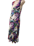 Asos Maternity Multi Floral Sleeveless Stretch Midi Dress - Size Maternity UK 8