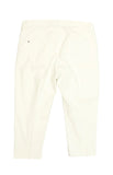 Peacocks Maternity White Cropped Under Bump Jeans - Size Maternity UK 12