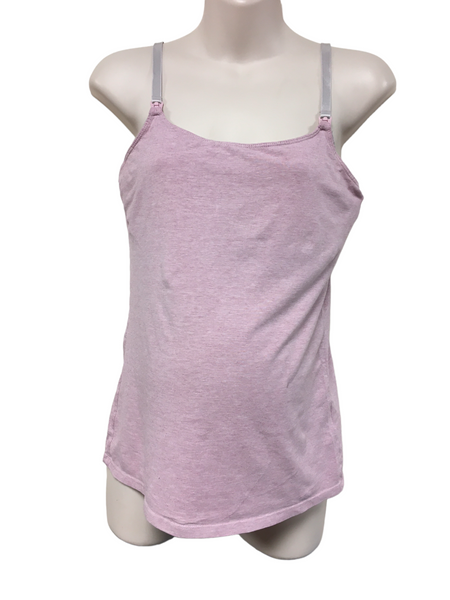 H&M Mama Pale Pink Nursing Vest Top - Size Maternity M UK 12-14