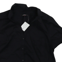 Brand New George Maternity Black S/S Blouse Shirt - Size Maternity UK 8