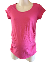 George Maternity Plain Pink Scoop Neck S/S T-Shirt - Size Maternity UK 8