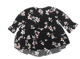 New Look Maternity Black & White Floral Print Blouse Top - Size Maternity UK 16