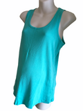 M2B at Mothercare Green Ribbed Summer Vest Top - Size Maternity L UK 16-18