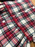 Mayoral Cream Tartan Ruffle S/S Baby Dress - Girls 6-9m