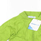 Brand New Mayoral Pistachio Green Zip Up Knitted Cardigan - Boys 12m