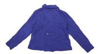 Mini Boden Blue Girls Nautical Soft Jersey Jacket with Striped Lining - Girls 11-12yrs