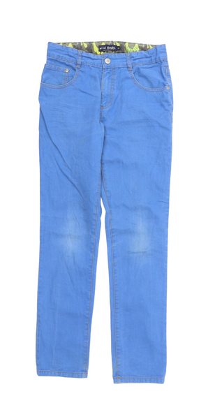 Mini Boden Blue Pale Blue Slim Fit Camo Girls Jeans Girls 12yrs