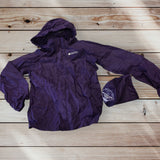 Mountain Warehouse Purple Waterproof Girls Pakka Jacket Rain Mac - Girls 9-10yrs