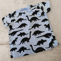 Next Blue/Black Dino Print Top - Playwear - Boys 3-4yrs